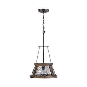 Lagmore - 1 Light Pendant In Urban and Industrial Style-15.25 Inches Tall and 13.5 Inches Wide