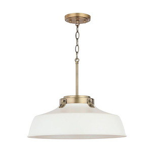 Oakwood - 1 Light Pendant In Urban and Industrial Style-7.25 Inches Tall and 18 Inches Wide