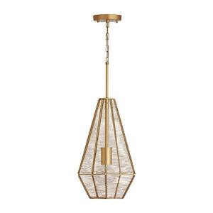Sonja - 1 Light Pendant In Urban and Industrial Style-15 Inches Tall and 10 Inches Wide