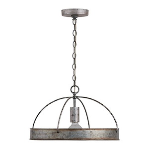 Alvin - 1 Light Pendant In Urban and Industrial Style-10 Inches Tall and 17 Inches Wide
