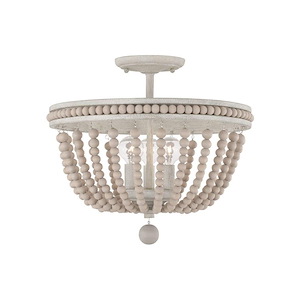 Handley - 3 Light Semi Flush Mount In Coastal Style-14.5 Inches Tall and 15.5 Inches Wide - 1300602