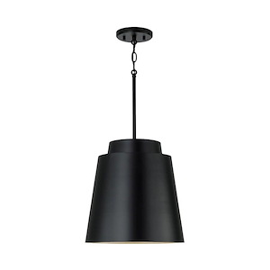 Pratt - 1 Light Pendant In Modern Style-13.25 Inches Tall and 13 Inches Wide