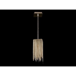 Fountain Ave - 1 Light Pendant-13 Inches Tall and 5.5 Inches Wide