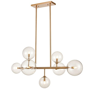 Delilah - 10W 7 LED Chandelier-24 Inches Tall and 24 Inches Wide