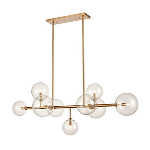 Delilah - 10W 9 LED Chandelier-24 Inches Tall and 24 Inches Wide