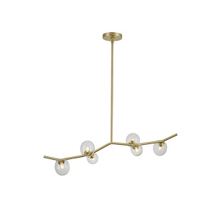 Hampton - 6 Light Chandelier-12 Inches Tall and 10 Inches Wide