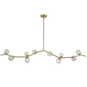 Hampton - 10 Light Chandelier-12 Inches Tall and 10 Inches Wide