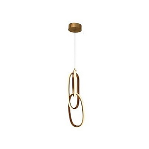 The Circa - 26W LED Pendant-23 Inches Tall and 6 Inches Wide