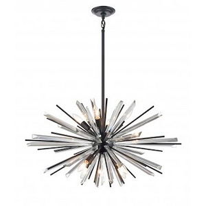 Palisades Ave - 8 Light Sputnik Chandelier-17.6 Inches Tall and 31.5 Inches Wide