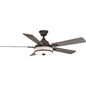 East Entrance - 5 Blade Ceiling Fan-15.59 Inches Tall and 52 Inches Wide