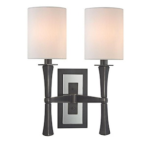 Hanbury Brook - Two Light Wall Sconce - 12.5 Inches Wide by 17 Inches High - 1227393