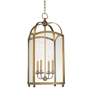 Curtis Way - Four Light Pendant - 14 Inches Wide by 34 Inches High - 1227497