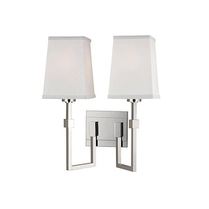 Downs Croft - Two Light Wall Sconce - 14 Inches Wide by 15.25 Inches High
