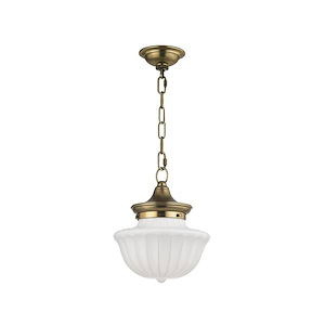 Lumley Causeway - One Light Small Pendant - 9 Inches Wide by 11.25 Inches High - 1227572