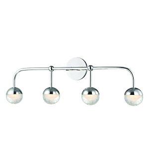 Broom End 4-Light LED Bath Bracket - 29.5 Inches Wide by 9.5 Inches High - 1227992