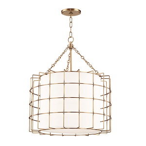 Barley Oval 3-Light LED Pendant - 24 Inches Wide by 28 Inches High - 1228157