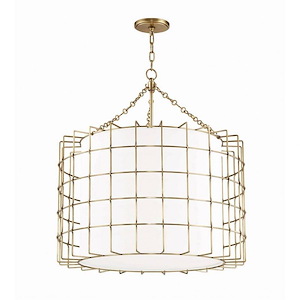 Barley Oval 4-Light LED Pendant - 31 Inches Wide by 32 Inches High - 1228036