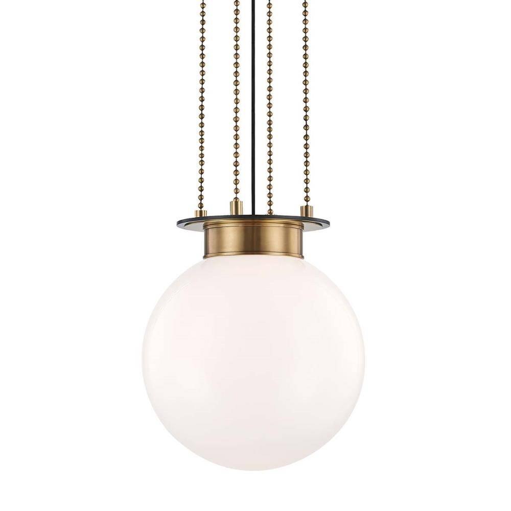 Bailey Street Home 116-BEL-3365906 Brown Fields One Light Medium Pendant - 14 Inches Wide by 15.25 Inches High