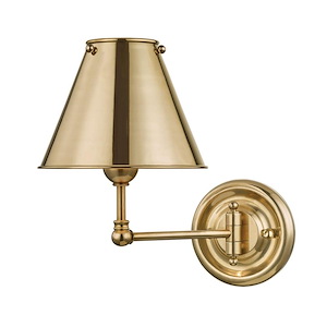Elderberry Circle - 1 Light Swing Arm Wall Sconce - 7.5 Inches Wide by 10.5 Inches High - 1227409