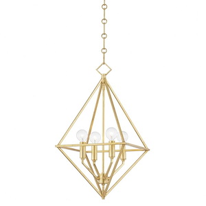Attlee Acres-4 Light Small Pendant in Contemporary/Modern Style-16.5 Inches Wide by 21.5 Inches High - 1228729