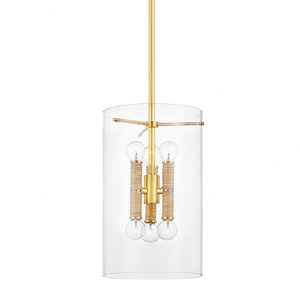 Falmouth Leaze - 6 Light Pendant-16 Inches Tall and 10 Inches Wide - 1280474