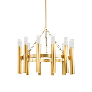 Hanover Hollow - 12 Light Chandelier In Modern Style-23 Inches Tall and 28.25 Inches Wide - 1316253