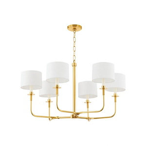 Farley Quadrant - 1 Light Chandelier-20 Inches Tall and 36 Inches Wide - 1316208