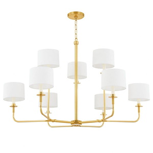Farley Quadrant - 1 Light Chandelier-29.5 Inches Tall and 48 Inches Wide - 1316209