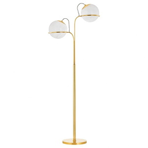 Kennedy Pleasant - 2 Light Floor Lamp In Modern Style-68 Inches Tall and 12 Inches Wide - 1316295