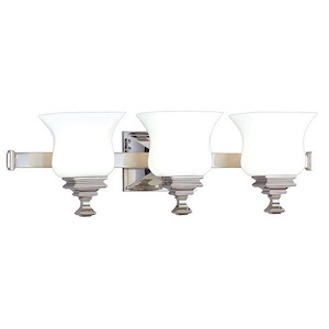 Moat Fairway 3 Light Bathroom Light Fixture - 24.5 Inches Wide by 7.5 Inches High - 1229332