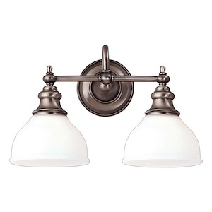 St Jamess View 2 Light Vanity Light - 16.25 Inches Wide by 10.25 Inches High - 1229236
