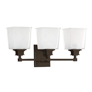 Lane Square - Three Light Wall Sconce - 21.25 Inches Wide by 9.5 Inches High - 1229338
