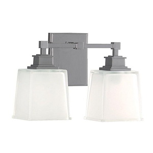 Lane Square - Two Light Wall Sconce - 13.375 Inches Wide by 9.5 Inches High - 1229324