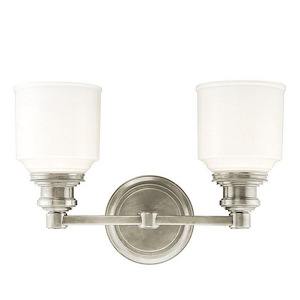 Mersey Cloisters - Two Light Bath Bracket - 14.25 Inches Wide by 9.75 Inches High - 1229508
