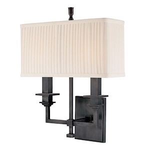 Lane Square - Two Light Wall Sconce - 12.5 Inches Wide by 15.75 Inches High - 1229286