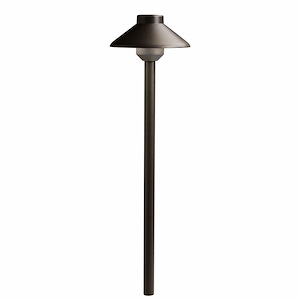 CBR - 2W 3 LED Stepped Dome Short Path Light - with Transitional inspirations - 15 inches tall by 6.25 inches wide - 1229656