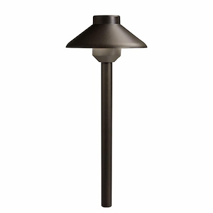 CBR - 2W 3 LED Stepped Dome Path Light - with Transitional inspirations - 22.5 inches tall by 6.25 inches wide - 1229671