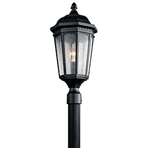 Bryony Glas - 1 light Outdoor Post Mount - with Traditional inspirations - 23.75 inches tall by 10.25 inches wide