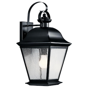 Babmaes Street - 1 light Large Outdoor Wall Lantern - with Traditional inspirations - 19.5 inches tall by 9.5 inches wide - 1229586