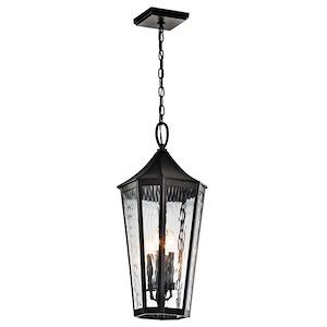 County Nook - 4 light Outdoor Pendant - 11 inches wide