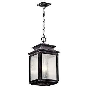 Craigleith Rise - 4 light Outdoor Pendant - 23 inches tall by 11 inches wide