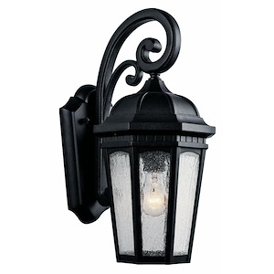 Bryony Glas - 1 light Outdoor Medium Wall Mount - with Traditional inspirations - 17.75 inches tall by 8.25 inches wide - 1229784