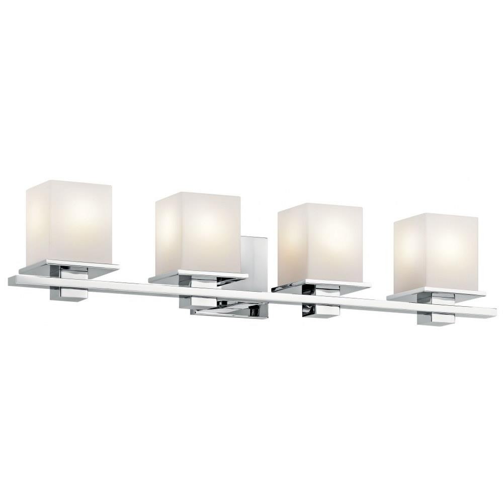 Bailey Street Home 147-BEL-1760091 Cantabury Avenue - 4 Light Transitional Vanity Light Damp Location Rated with Soft Contemporary Style - 6.5 inches tall by 32 inches wide