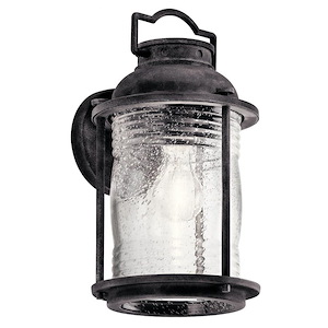 Dunlin Down-1 light Outdoor Medium Wall Lantern-with Lodge/Country/Rustic inspirations-13.5 inches tall by 7.5 inches wide