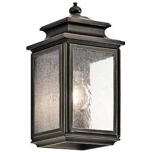 Craigleith Rise - 1 light Outdoor Small Wall Mount - 12.25 inches tall by 6 inches wide - 1229635