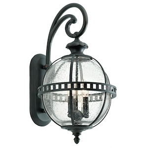 Dunbar Heath - 3 light Outdoor X-Large Wall Lantern - with Traditional inspirations - 22.75 inches tall by 12 inches wide