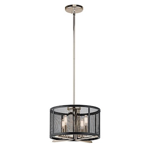 Elliot Crescent - 4 light Convertible Pendant - 9.75 inches tall by 14.25 inches wide - 1230144