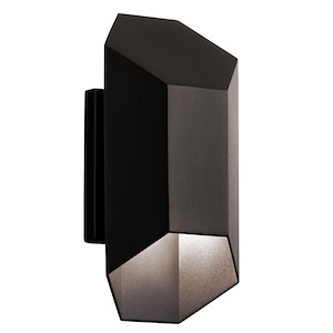 St Peter&#39;s Garth - 1 LED Outdoor Wall Mount - with Contemporary inspirations - 12 inches tall by 6 inches wide