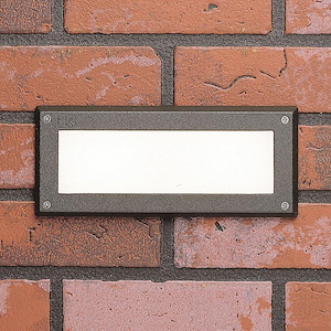 1.72W 2 LED Brick Light - with Utilitarian inspirations - 4 inches tall by 9.5 inches wide - 1229851