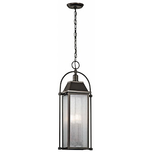 Gas Pastures - 4 light Outdoor Hanging Lantern - with Traditional inspirations - 25.75 inches tall by 6 inches wide - 1230007